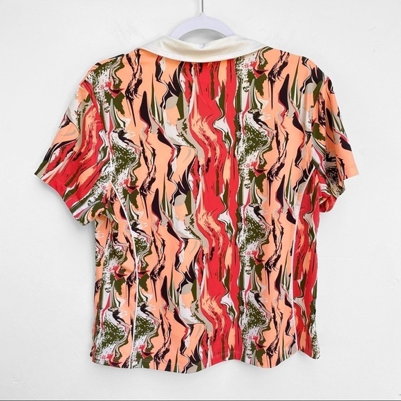 Chase 54 Abstract Print Golf Shirt Size XL - Picture 3 of 6